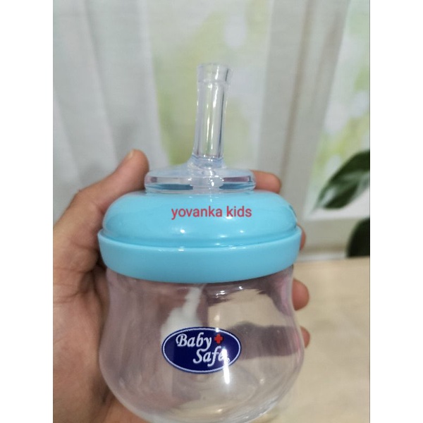 Paket Botol Susu Wide Neck Dengan sedotan(Botol+Nipple+Sedotan)125 Ml BPA Free