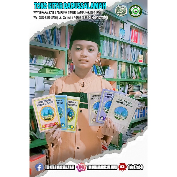 

Paket "Cepat tanggap belajar al qur'an atau jilid anahdiyah" jilid 1 - 6