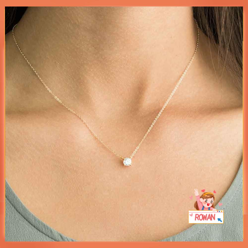 Kalung Choker Desain Bunga Aksen Zirkon Untuk Wanita