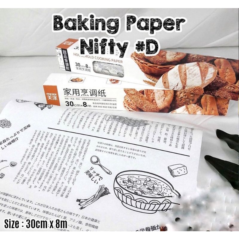 Baking Paper Nifty D / Kertas Panggang Roti / Baking Paper Motif