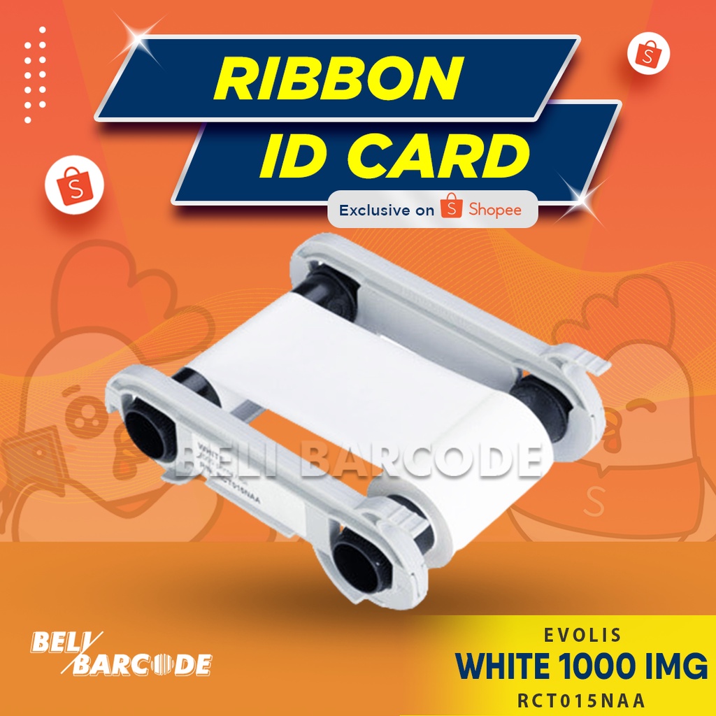 Ribbon White Evolis Zenius Primacy Putih PN: RCT015NAA