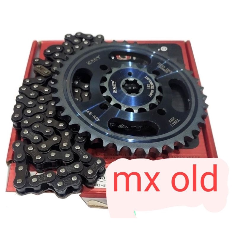 Gir Paket KGW 2kg Paket Set Gir dan Rantai Motor Titanium Termurah