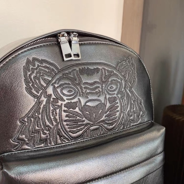 Backpack tiger Leather Black For Men