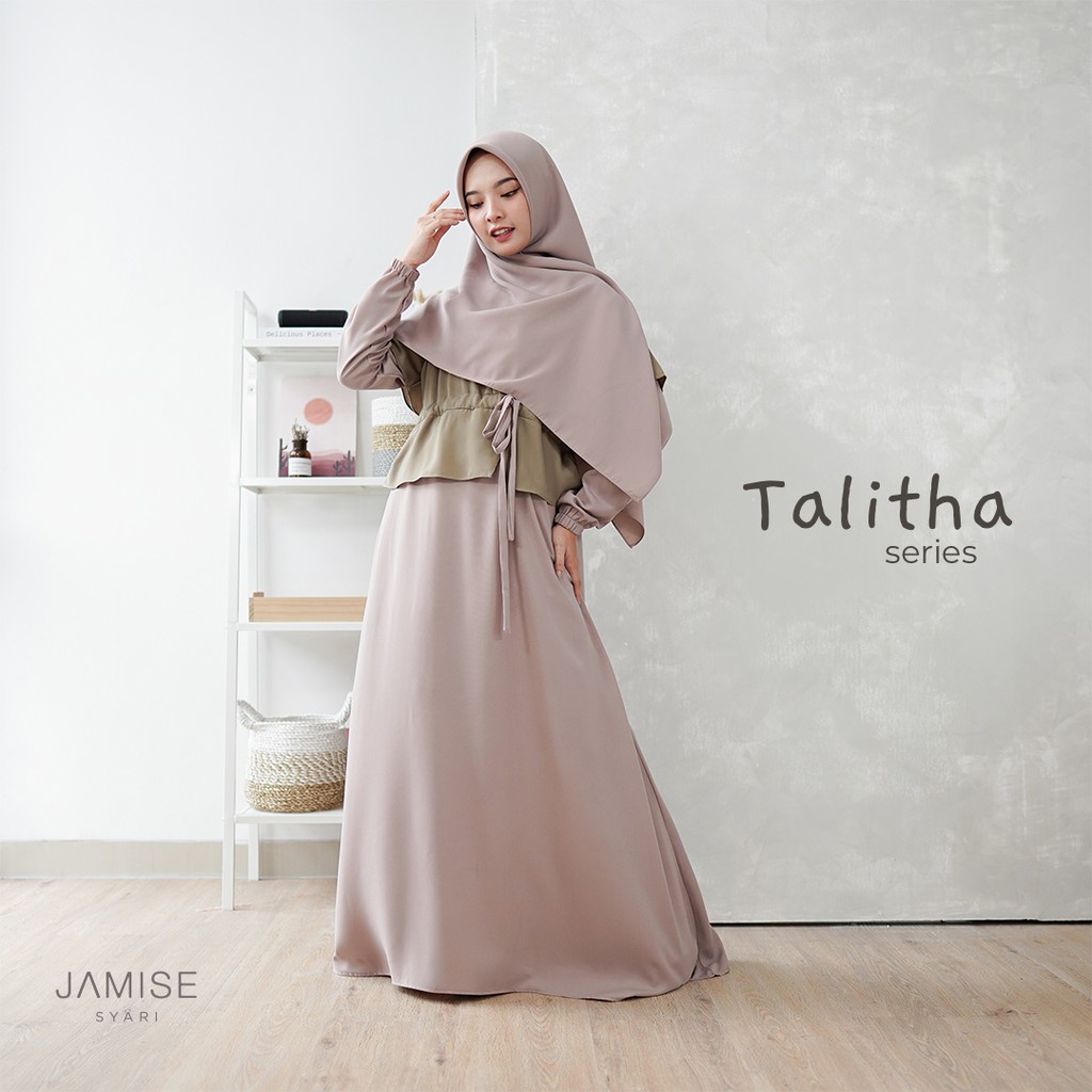 Jual Thalita Set Crumble By Jamise Syari Preloved Shopee Indonesia