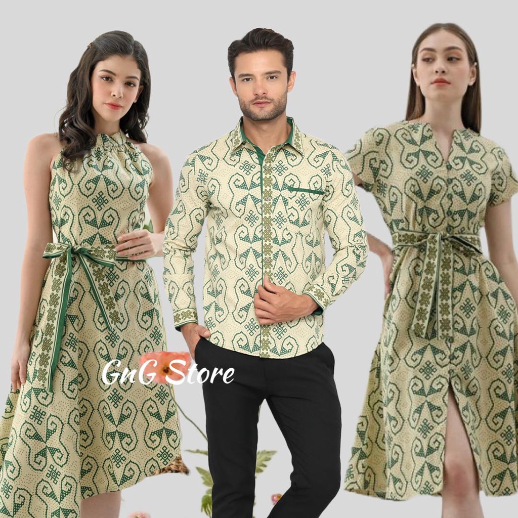 IJO Series/ Couple Batik/ Seragam Batik/ Batik Pria/ Batik Wanita/ Batik Pasangan/ Batik Jumbo