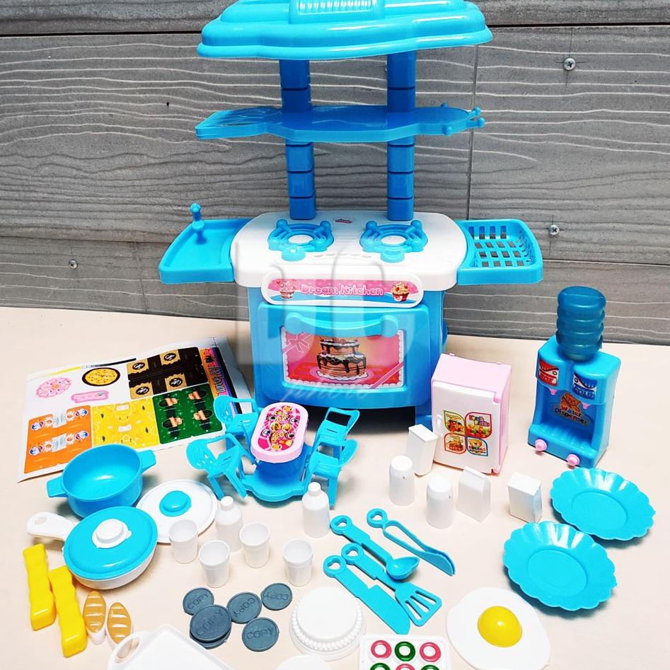 ボ ( BISA COD ) PROMO FK105 Mainan Anak Kitchen Set / Set Dapur Edukasi Masak Masakan Dapur Luxury BA