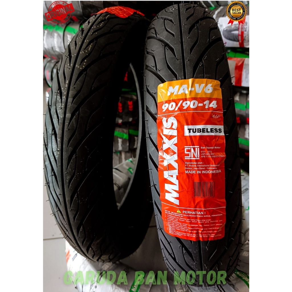 BAN MOTOR MAXXIS 90/90-14 TL MA-V6