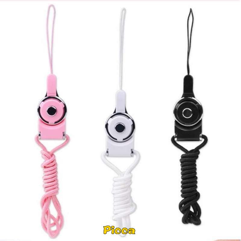 2 in 1 Tali Lanyard Leher Gantungan Kunci Usb Flash Disk Warna Permen Macaron Dapat Dilepas Untuk Ponsel