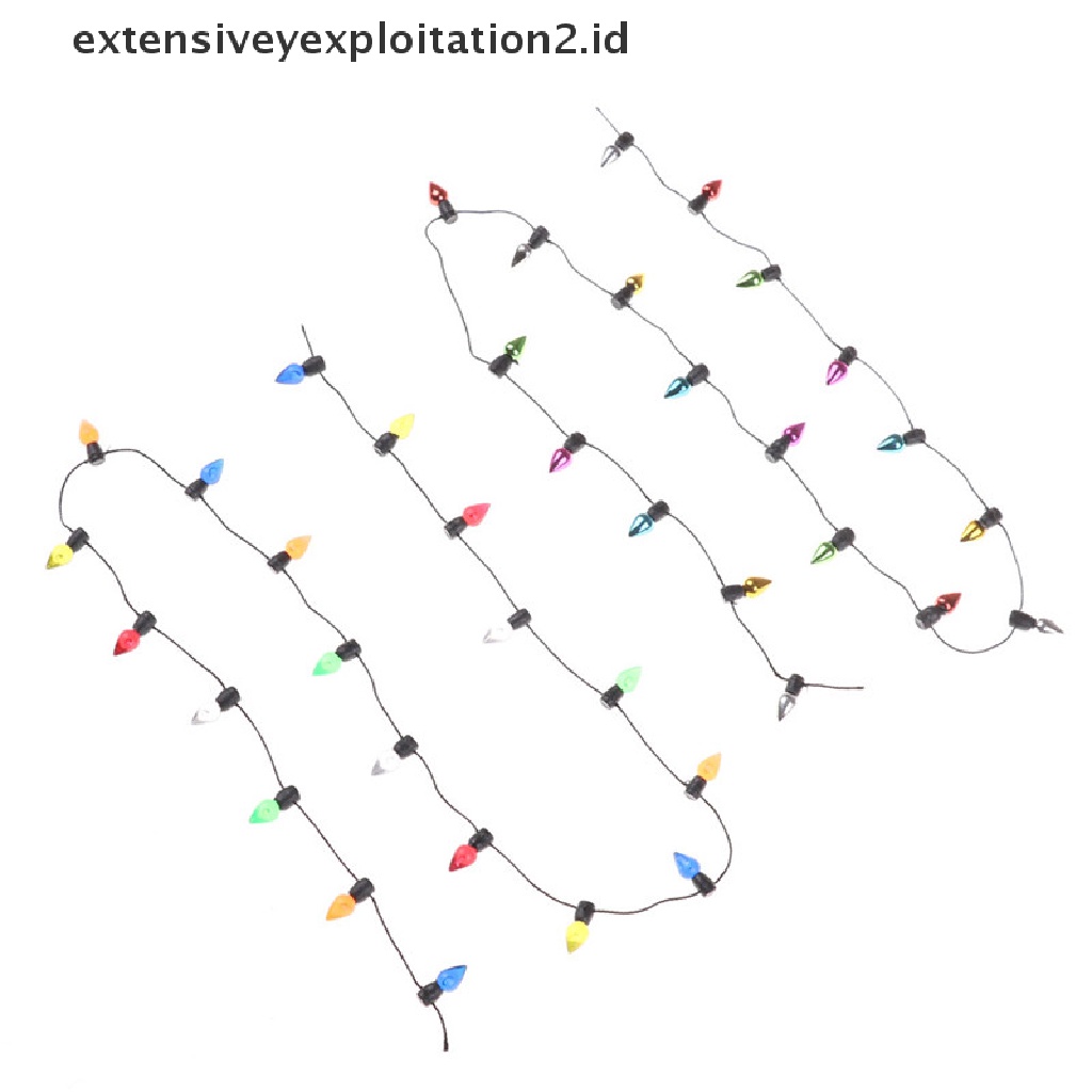 Mainan Miniatur Lampu String 0.5m 1 / 12 multi Warna Bahan Plastik Untuk Rumah Boneka