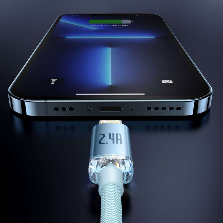 Baseus Crystal Shine Kabel Fast Charger 2.4A USB to Lightning iPhone