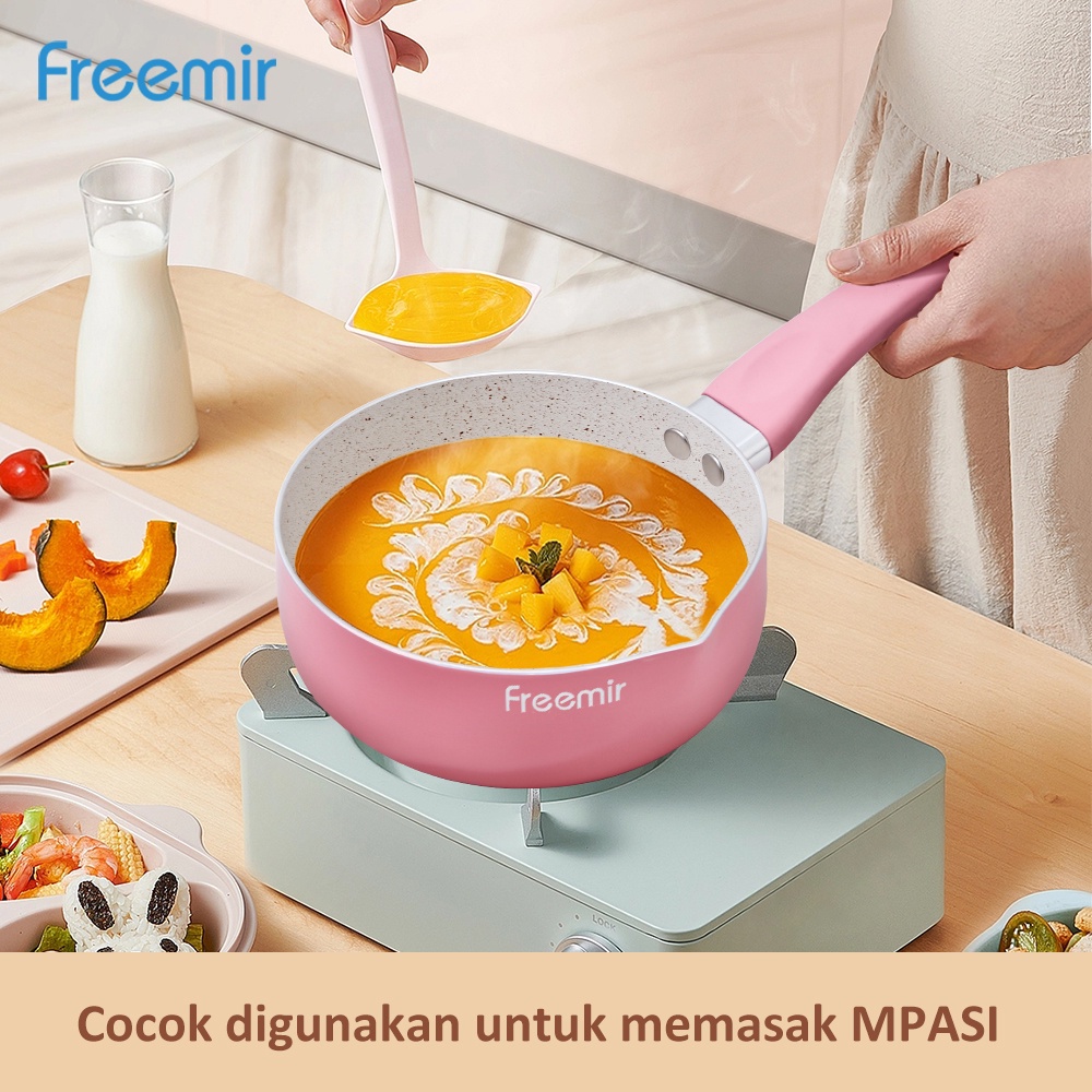 [OFFICIAL MALL] freemir Panci Sup 16 cm Panci Susu Rebus MPASI bebas BPA PFOA