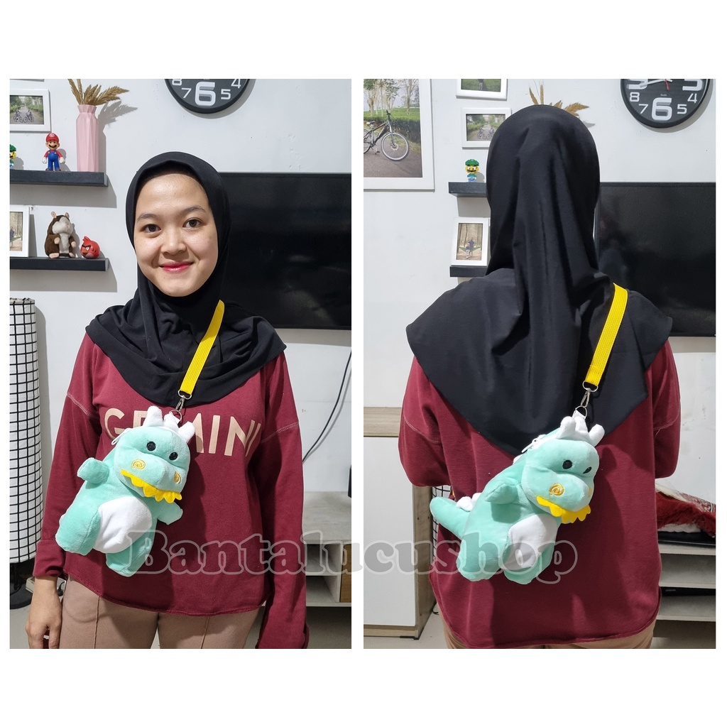 Tas Dinosaurus Tas Boneka Slingbag Korea Lucu Hits