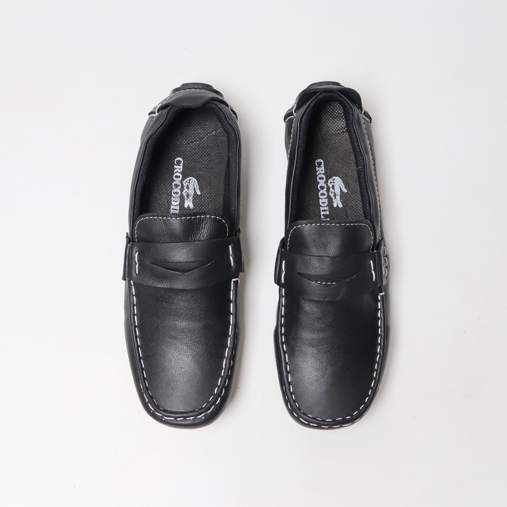 Sepatu pria slip On crocodile Kulit Sapi Asli formal semi formal PREMIUM quality