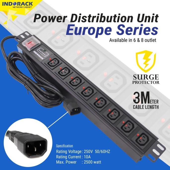 Pdu8E - Pdu 8 Outlet Europe Socket - Indorack