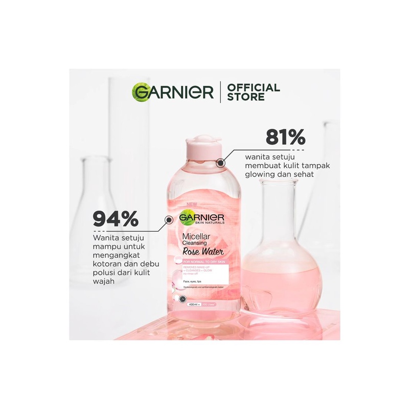 Garnier Micellar Cleansing Water - 125 ml |  Micellar Cleansing rose 125 ml 400ml