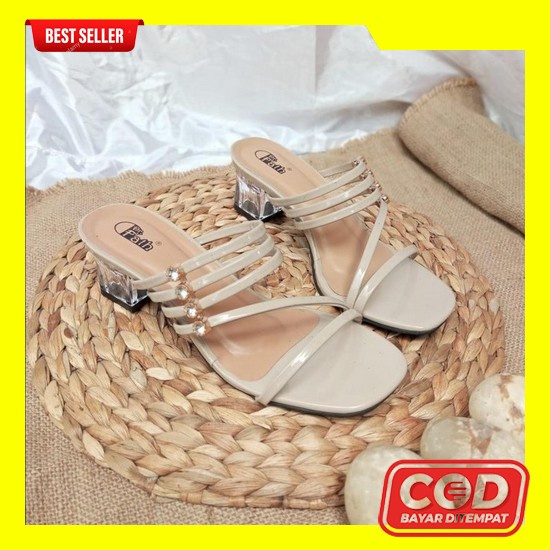 Hils Wanita Hills Hells Haihils Haihil Sepatu Hak Pesta Import Terbaru Sandal Heels Kaca Wanita 5 Cm