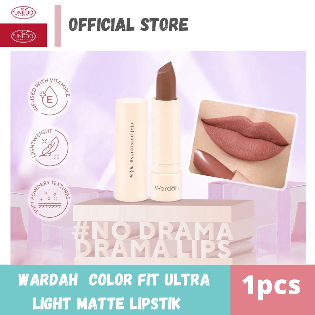 Wardah Colorfit Ultralight matte Lipstik-Ringan &amp; Lembut di Bibir