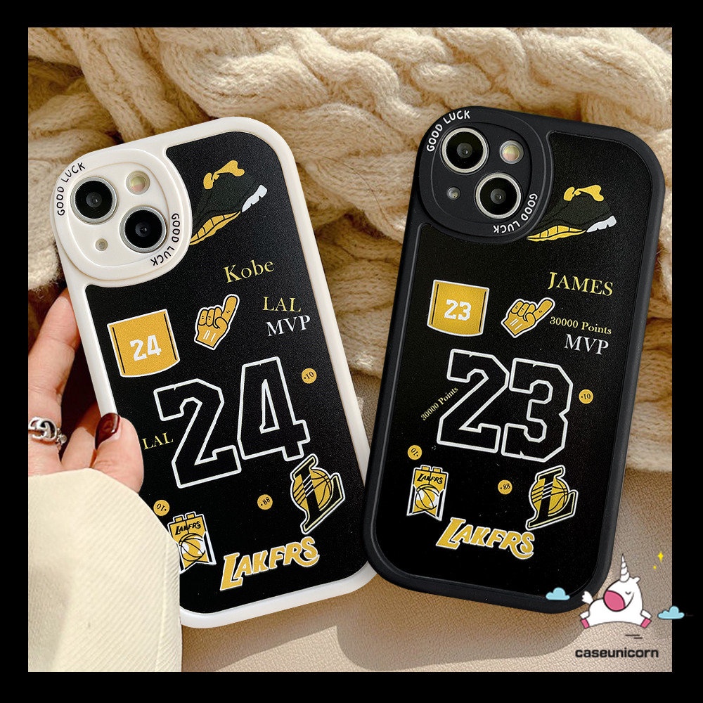 Case Samsung A04s A14 A50s A04 A30s A12 A23 A50 A32 A53 A03s A13 A73 A21s A52s A22 A33 A11 A20s A72 A03 A52 A02s A31 A10s A20 A71 A51 Trendy N.BA Lakers Kobe James Label Soft Cover