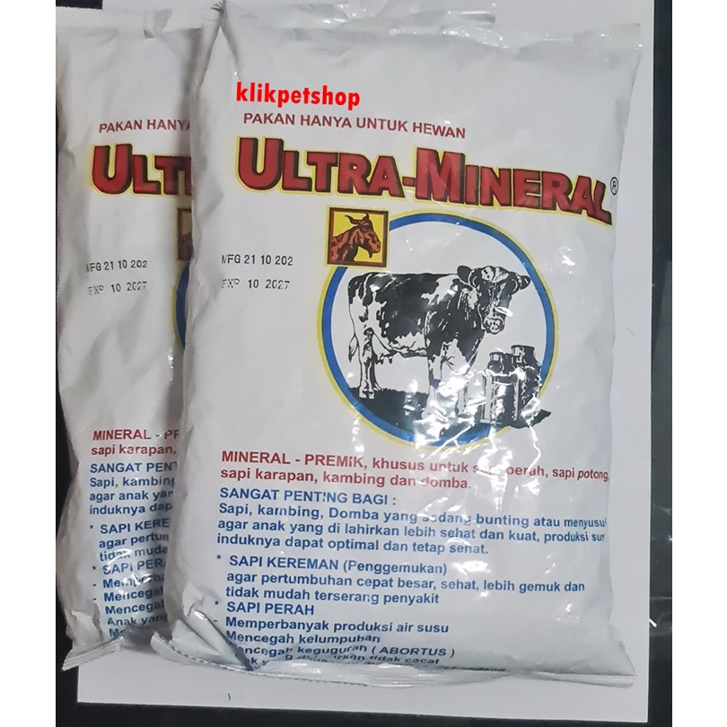 Ultra Mineral Premik Sapi Penggemukan,Produksi Susu,Untuk Ketahanan Tubuh 1kg