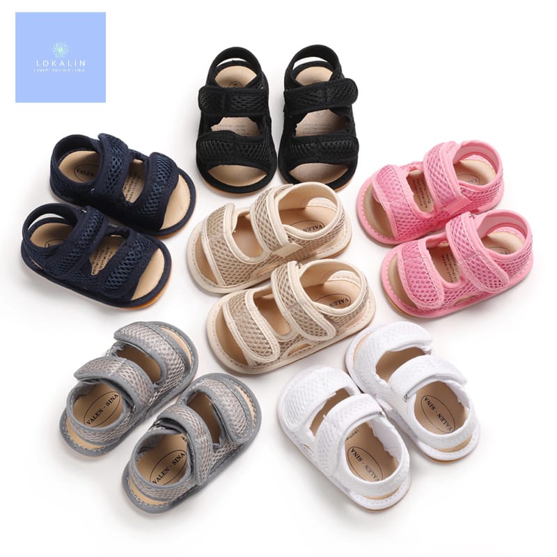 Sandal Bayi Prewalker Laki-Laki Perempuan Jaring 0-14 Bulan