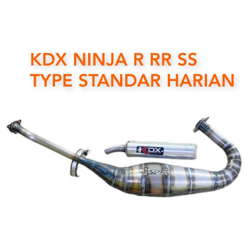 KNALPOT KDX NINJA R RR SS STANDAR HARIAN DAN KOREK PORTING