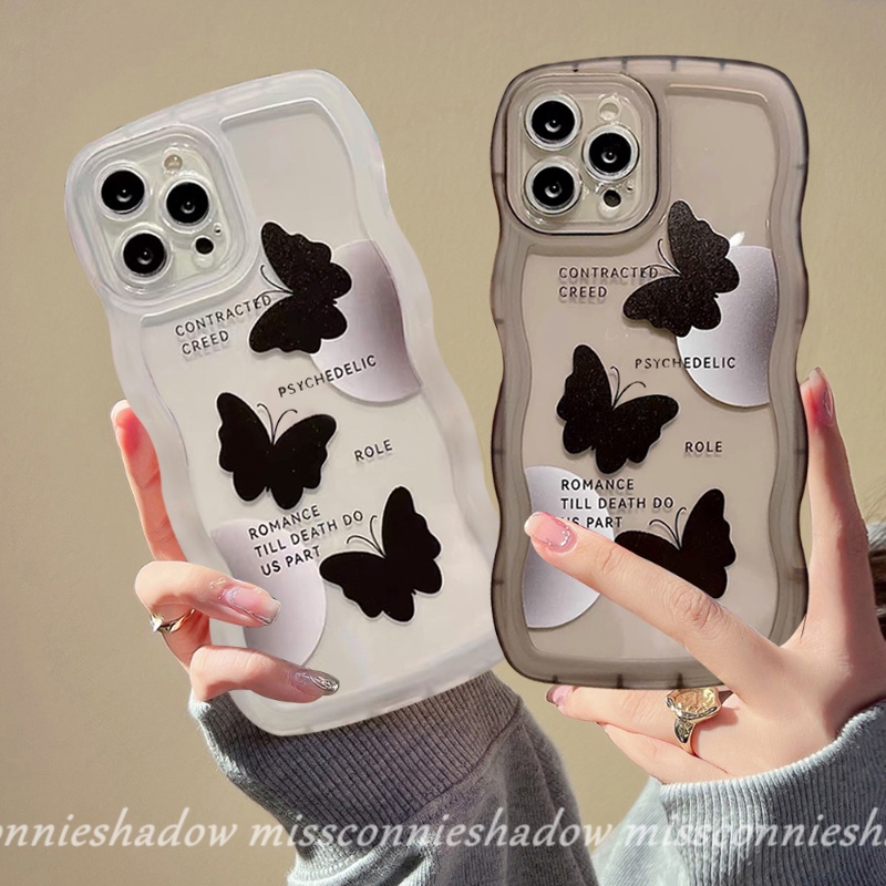 Soft Case Motif Kupu-Kupu Untuk OPPO A17 A95 A77 A16K A57 A16 A55 A15 A96 A12 A77s A74 A54 A7 A1k A72 A5s A5s A52 Reno 8 7s A35 A3 A16 A35 A3s Cover Penutup Mesin Cuci