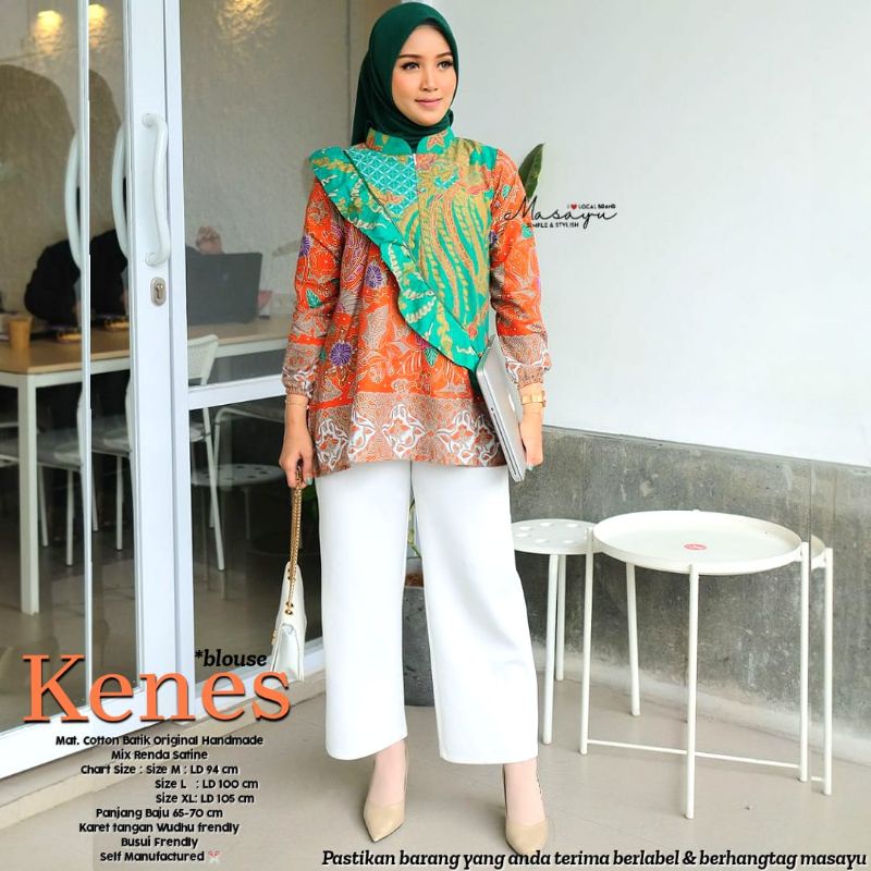 Atasan Batik Blouse Kenes Batik Solo Tuman