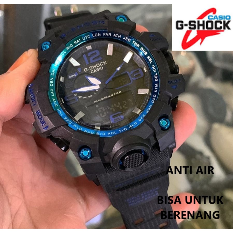 COD WATER RESIST Jam Tangan G-SHOCK GSHOCK CASIO GWG 1000 Tali Rubber DIGITAL DUAL TIME Cowok Cewek 