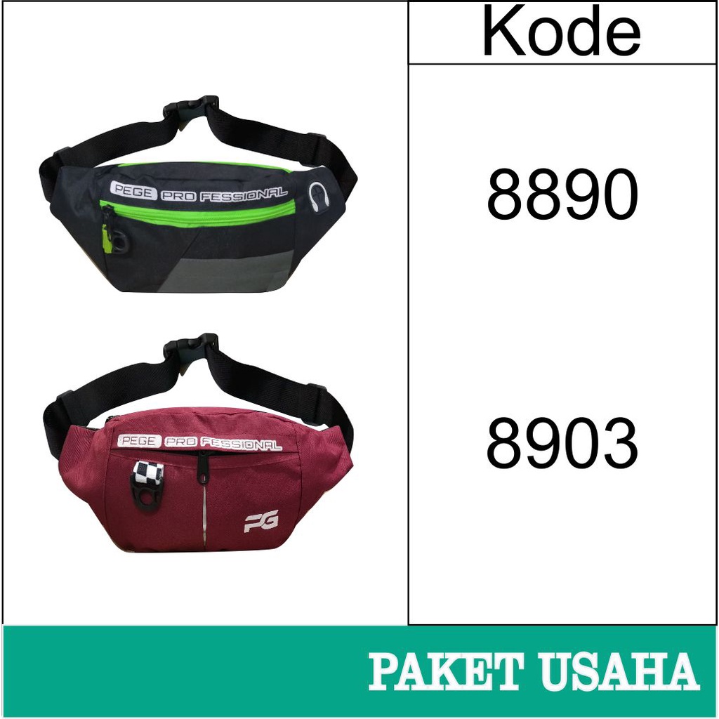 Paket Usaha Tas Waistbag PEGE Untuk Pria Wanita Unisex - PG Paket Usaha 3