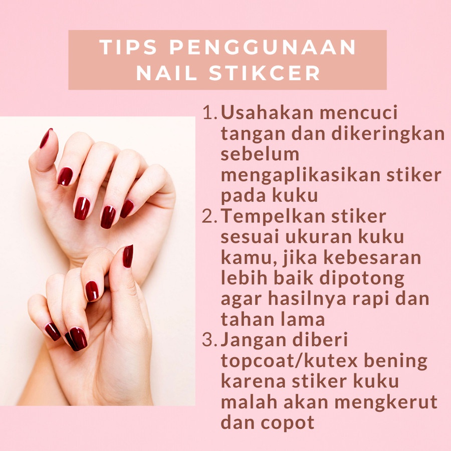 NAILS ART STIKER KUKU WATERPROOFT