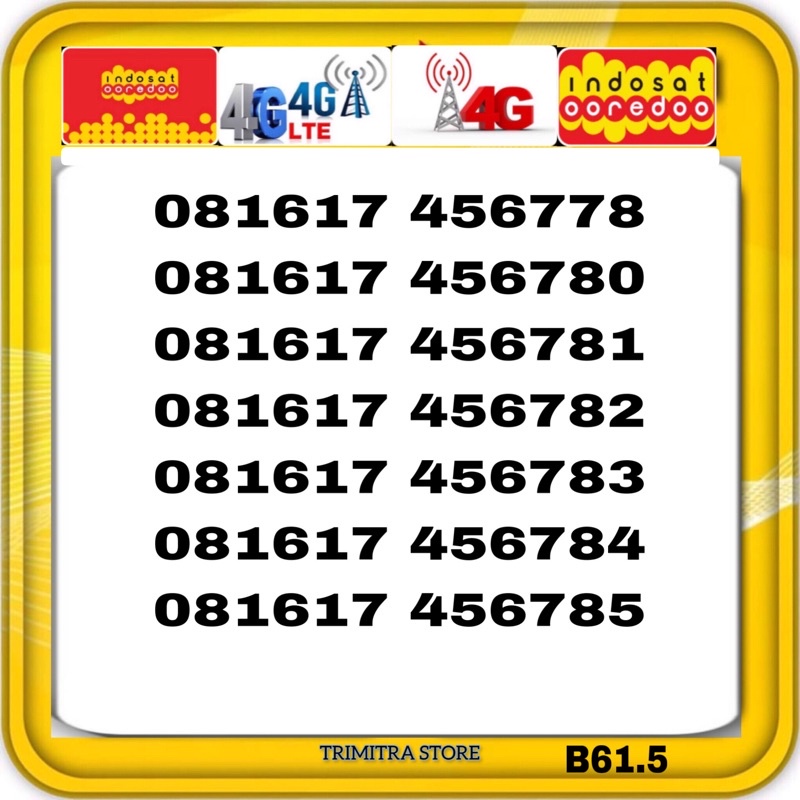 Nomor cantik indosat im3 4g lte seri naik urut rapih kartu perdana cantik mudah dihafal reguler