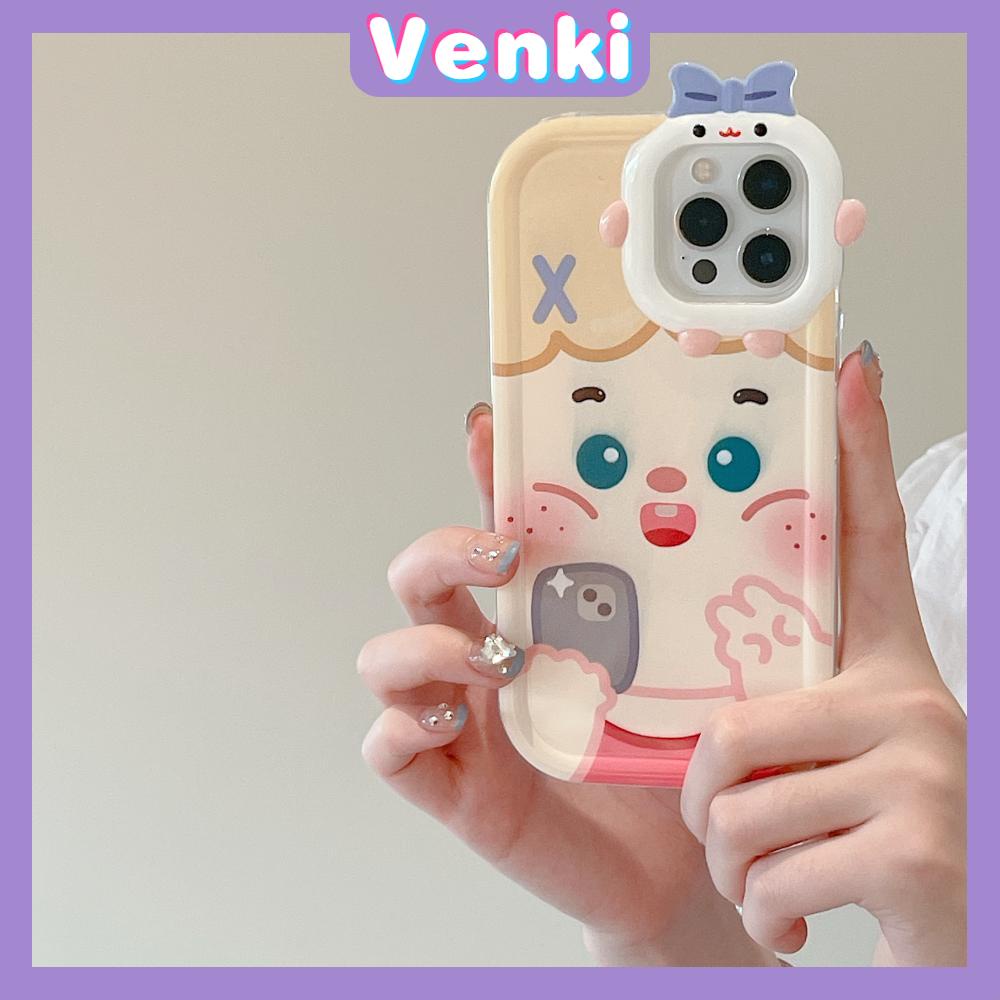 iPhone Case Silicone Soft Little Monster Case Glossy Cute Cartoon Couple Airbag Shockproof Protection Camera Compatible For iPhone 14 Pro Max 13 12 11 Pro 7 8 Plus XR