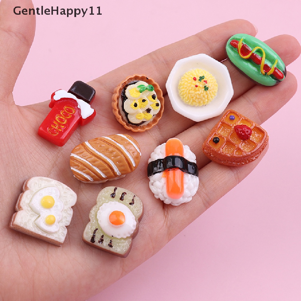 Gentlehappy 2 / 5pcs / Set Mainan Miniatur Makanan Untuk Dekorasi Rumah Boneka