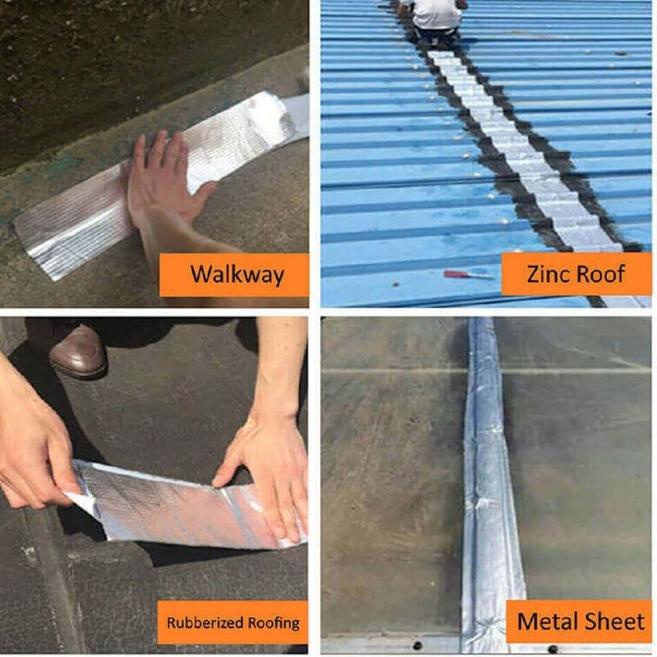 

Multifunction Repair Tape Lakban Alumunium Tahan Panas Anti Bocor - 10 x 500 CM