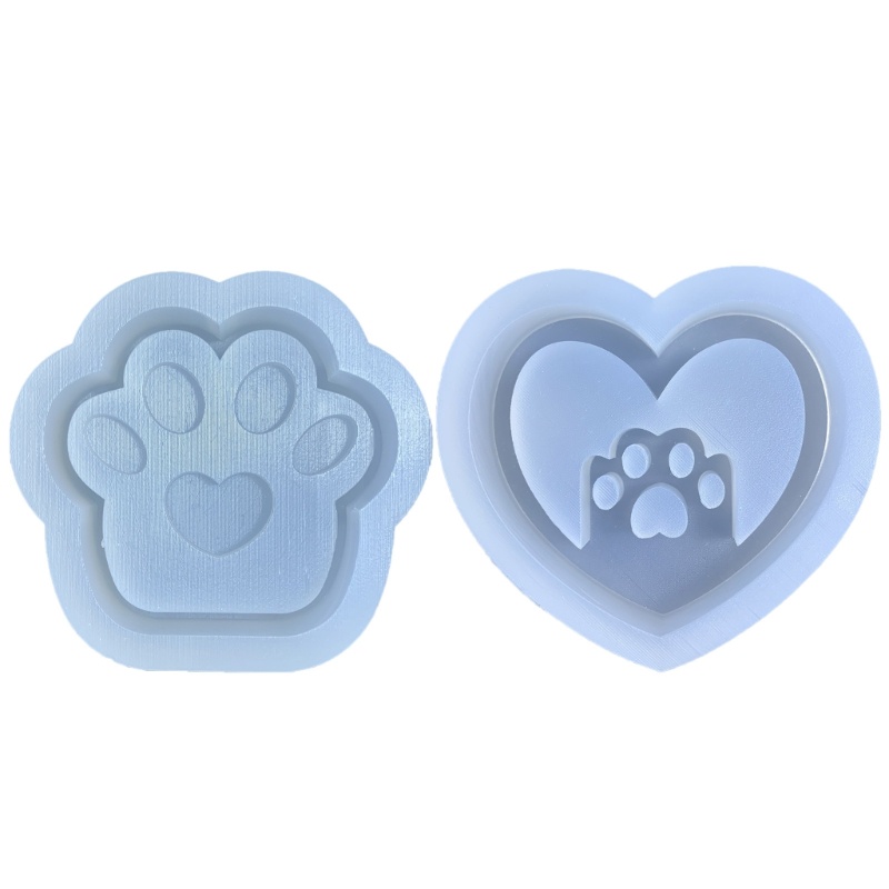 Siy Cetakan Resin Bentuk Telapak Kaki Kucing Bahan Silikon Untuk Kerajinan Tangan DIY