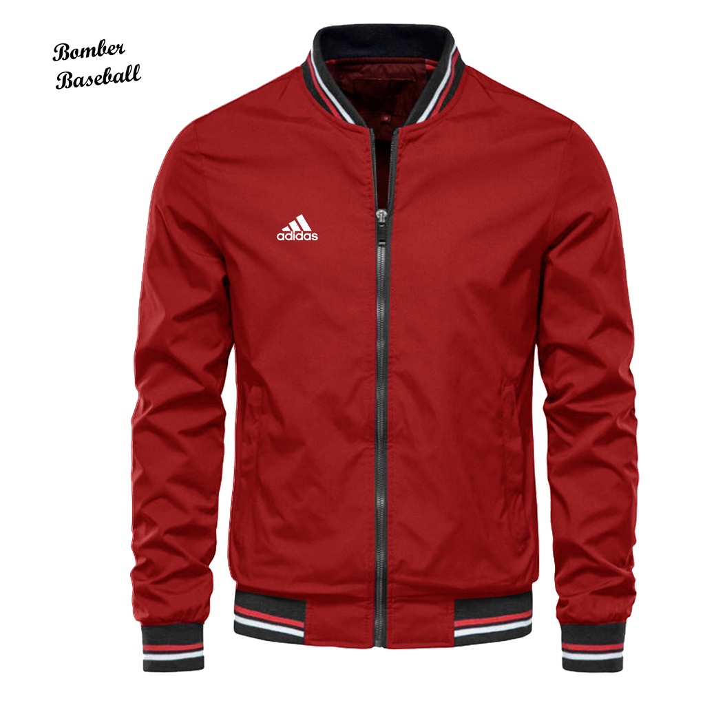 Jaket Baseball Varsity Pria Logo Adidas Bahan Tebal Dan halus / Jaket Bisboll Original Terbaru Stock