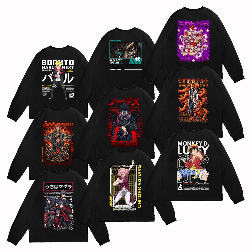 Sweater Crewneck Anime Manga Boruto Uzumaki Sakura Madara Uchiha Sasuke Uchiha Naruto Sweater Death Note Sweater Jujutsu Kaisen x Frogresif Sweater HunterxHunter Hisoka Morow Japanese Culture Sweater One Piece Monkey D. luffy SIGN CLOTH