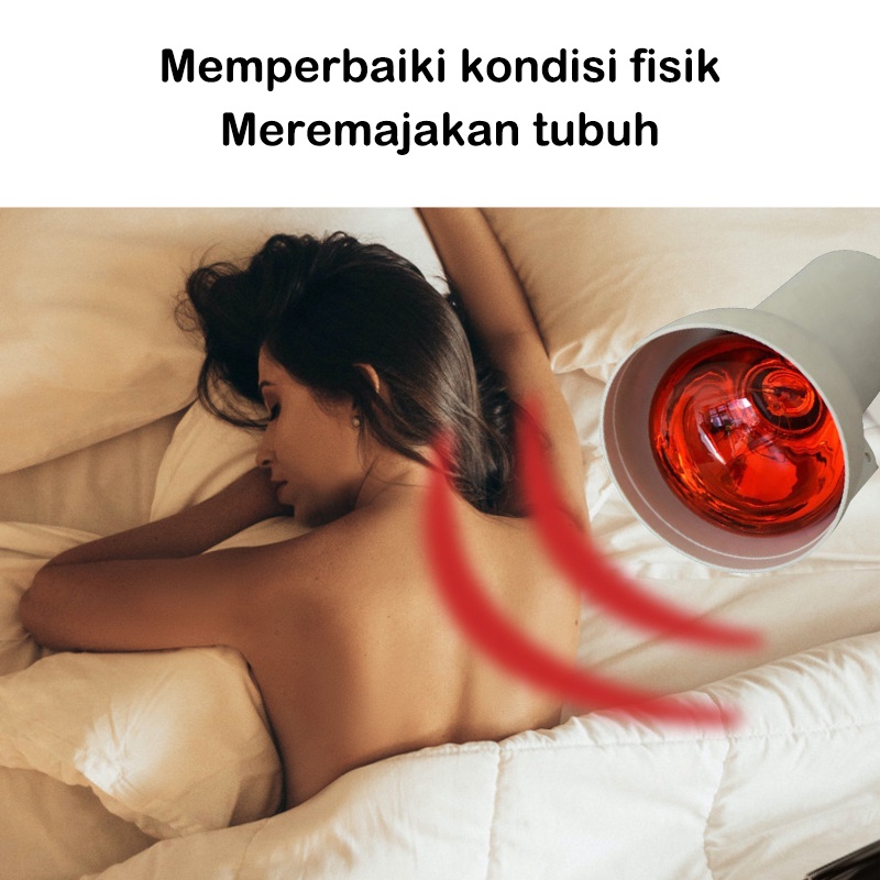 Lampu Terapi Infrared Alat Fisioterapi Stroke Otot Sendi Pegal 150w[BISA COD]