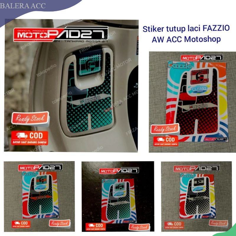 Stiker tutup laci Stiker dashboard FAZZIO 2022 peemium