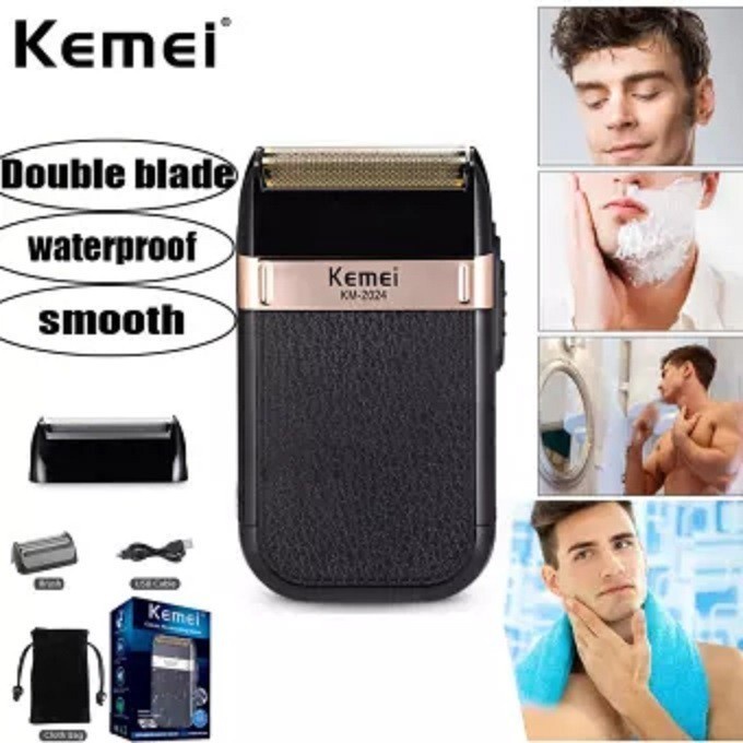 Kemei KM-2024 Alat Mesin Cukur Jenggot Waterproof 100% Original