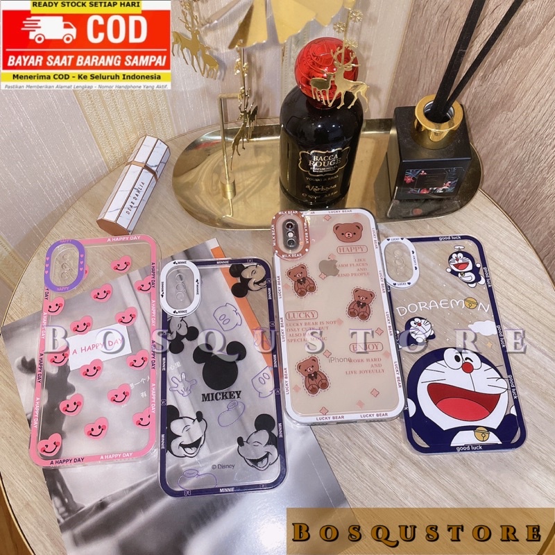 CASE VIVO Y12S/ Y20/ Y20i/ Y20S/ Y12/ Y15/ Y17/ Y30/ Y30i/ Y50/ Y1S/ Y91C/ Y91/ Y93/ Y95/ SOFTCASE PROTECTOR CAMERA/ CASING MOTIF BEAR/ BERUANG/ DORAEMON/ MICKEY/ LOVE PINK