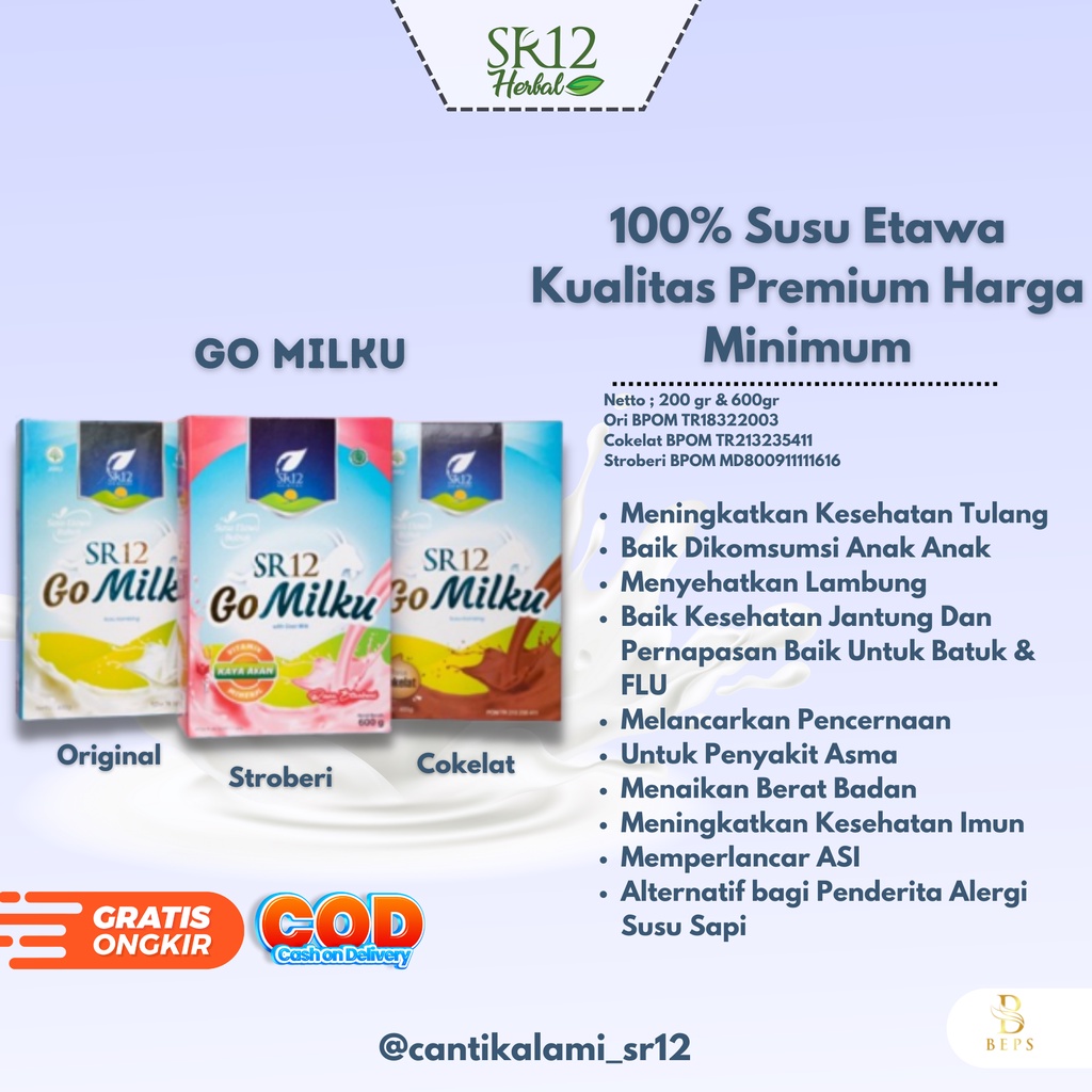 

Susu Etawa Gomilku Premium SR12 Halal Bpom 200gr 600gr