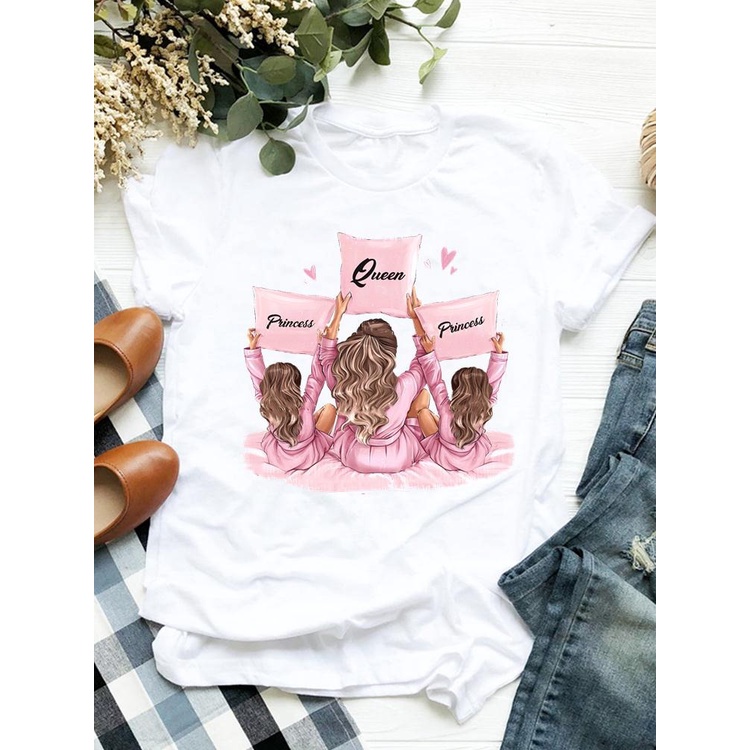 Kaos Couple Keluarga Ibu dan Anak Laki Laki Perempuan - Couple Family