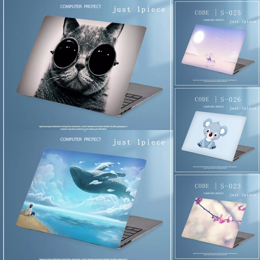 1pc Universal Custom Pola COD FLORAL Stiker Laptop Skin Universal Untuk Lenovo ideapad 14gaging Slim7Carbon11 /12 /13 /14 /15 /17Inch Cover Bebas Memotong Perlindungan Penuh