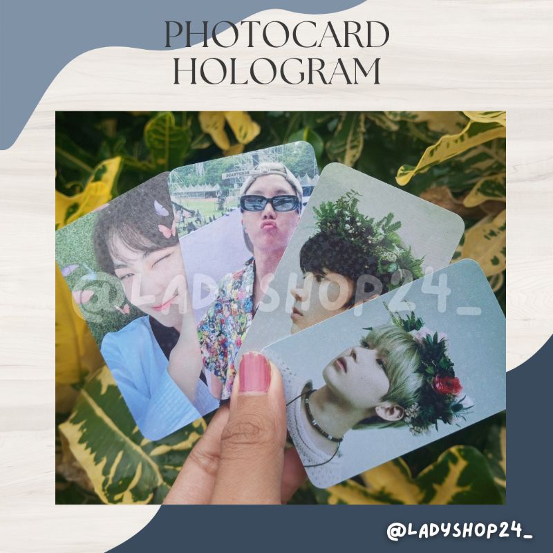 PHOTOCARD HOLOGRAM CUSTOM 1 SISI 2 SIDE FREEBIES