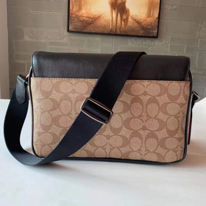 Coach Track Crossbody In Colorblock Signature Canvas