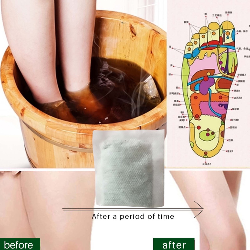 【10 PCS】Wormwood Foot Bath Spa Bag/Tas Mandi Kaki Wormwood/Tas Detoks Herbal Kaki Perawatan Buat Rendam