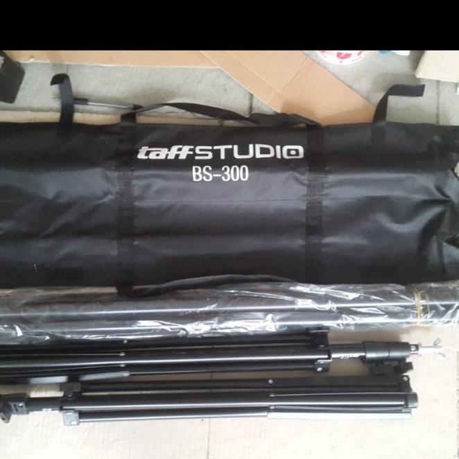 Stand Backdrop Paket Lengkap 3 Meter Bracket Studio Foto Green Screen