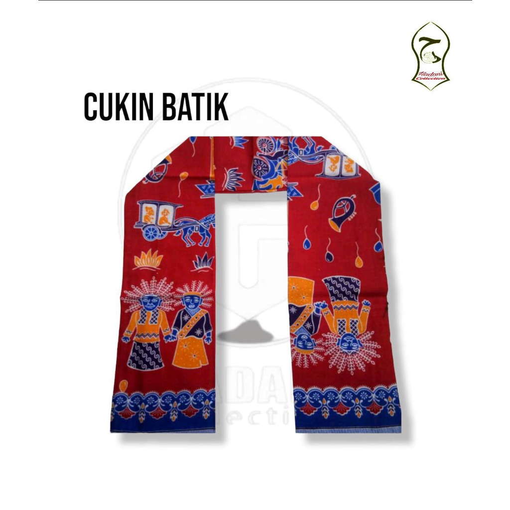 Cukin Betawi / Syal Betawi / Selendang Betawi / Cukin Ondel-Ondel / Cukin Batik RANDOM