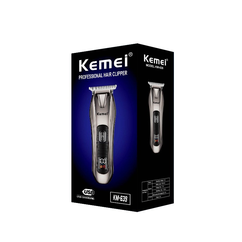 Trimmer Kemei Km-639 Alat Cukur Rambut Detailer Cordless